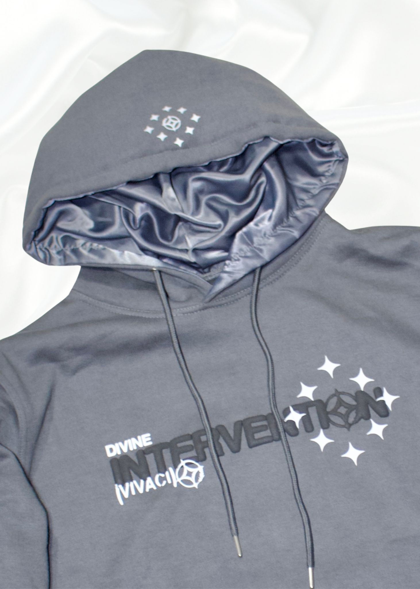 Limited Edition] Intervention Collection: Gray Puff Print Hoodie 