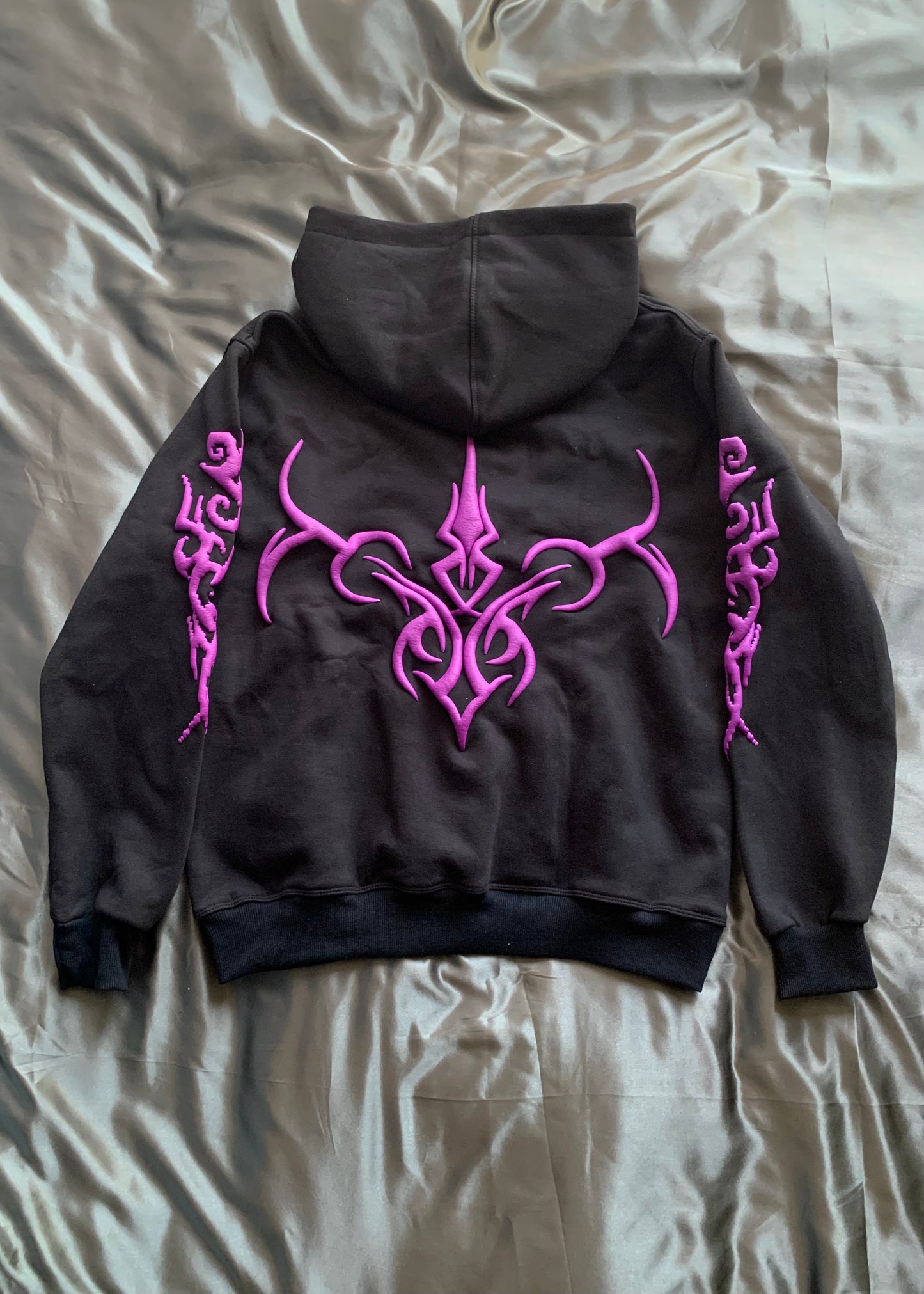 Archangel Collection: Purple Puff Print Hoodie