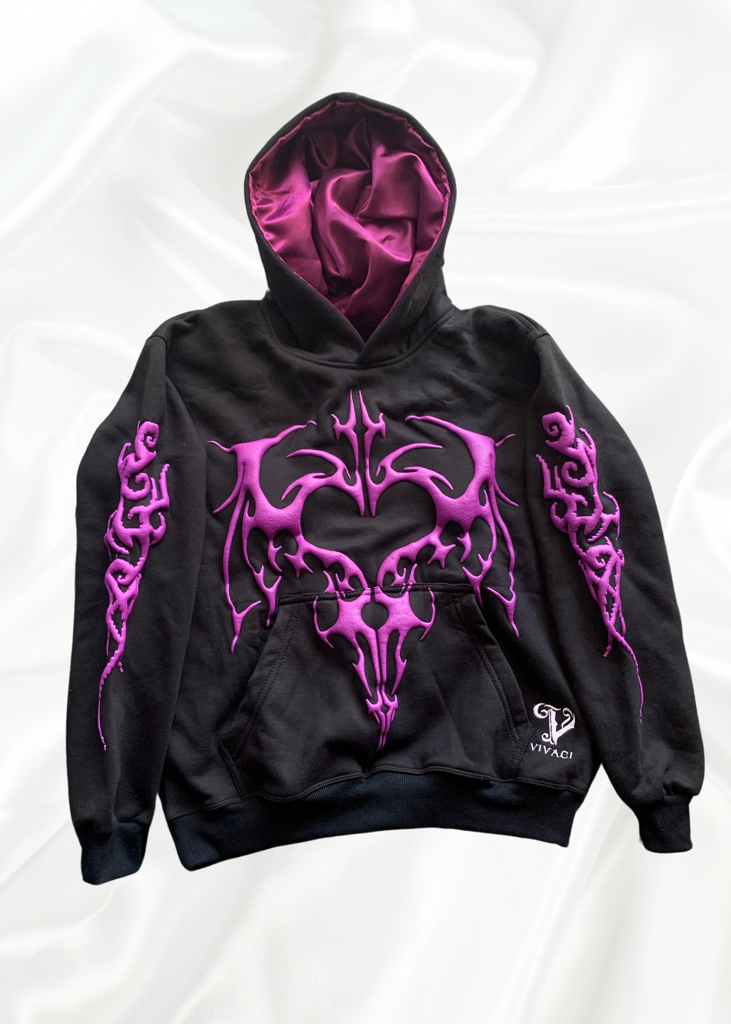 Archangel Collection: Purple Puff Print Hoodie