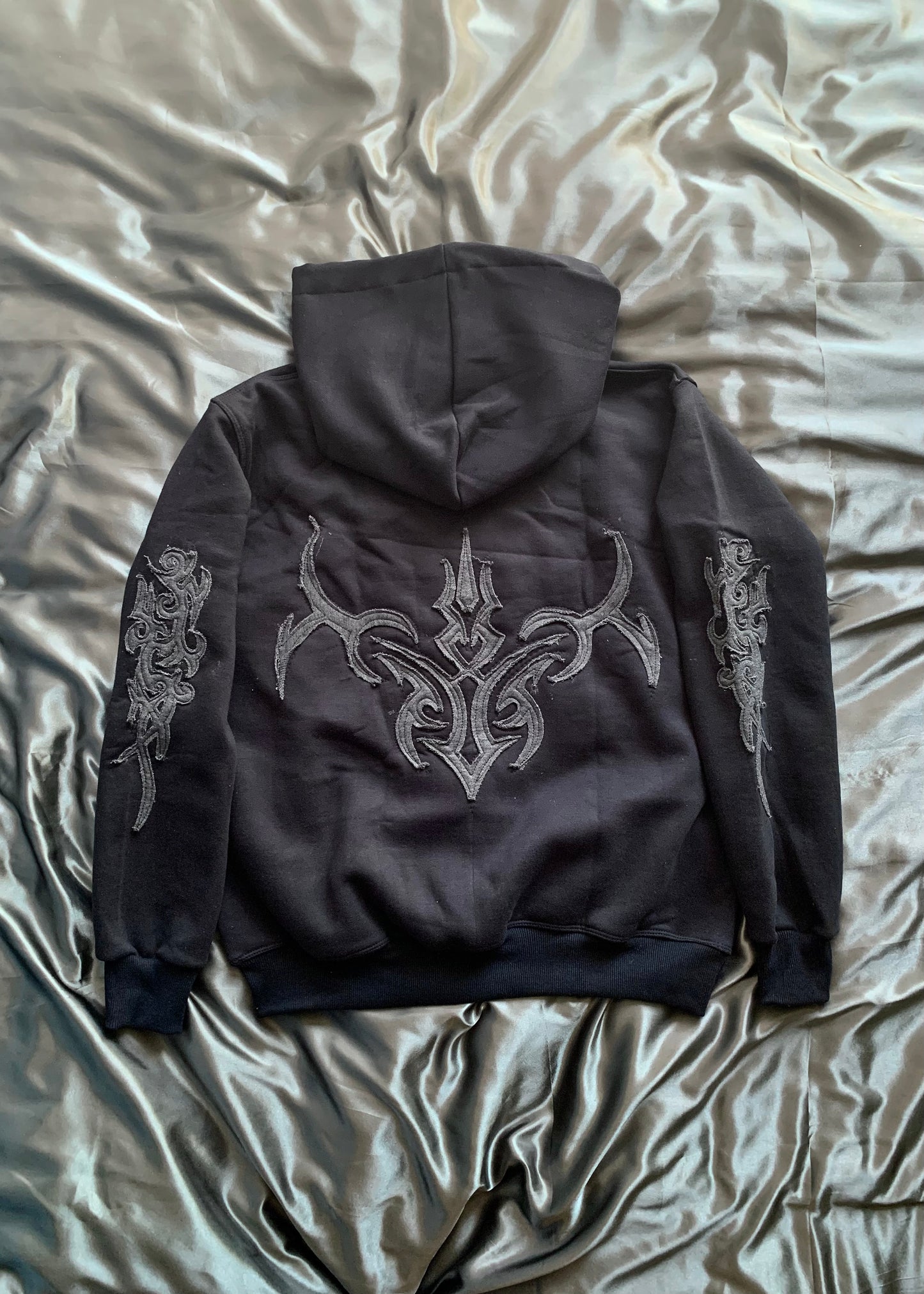 Archangel Collection: Black Distressed Hoodie