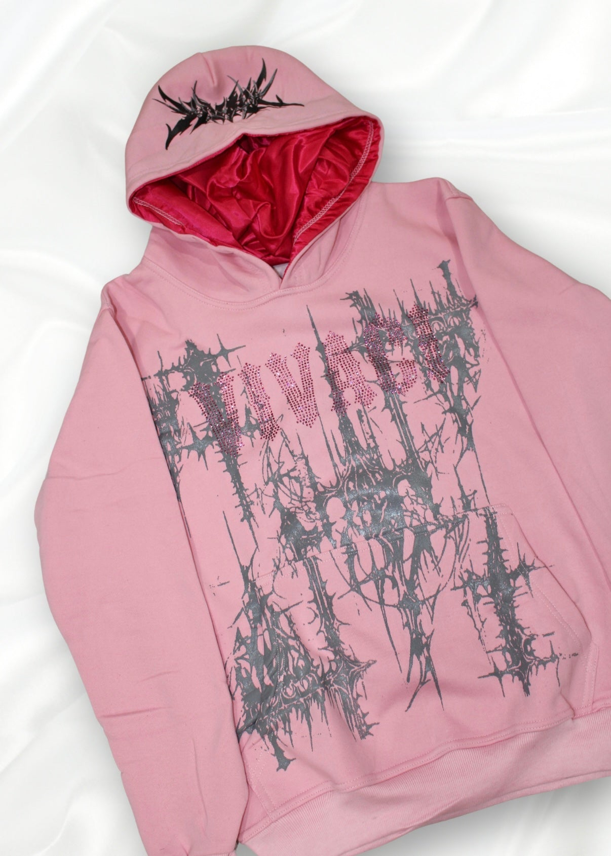 Ethereal Collection: Pink Rhinestone Hoodie