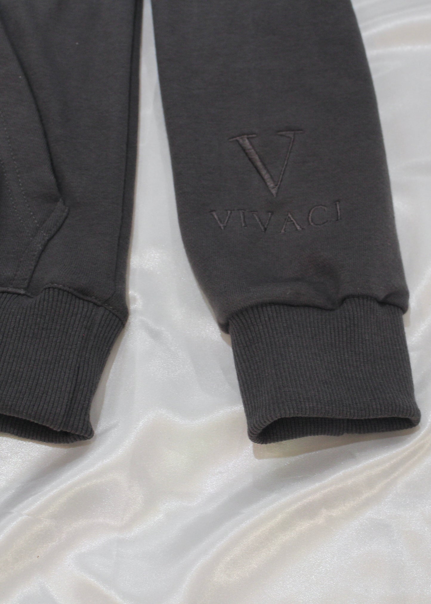 Gray Full Embroidered Hoodie