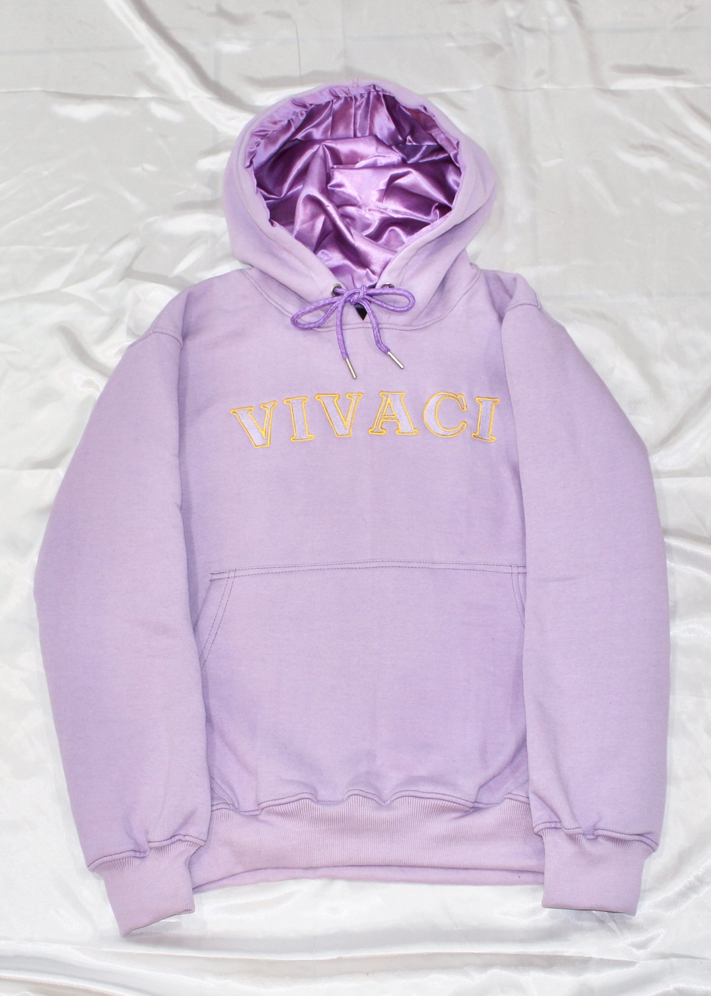 Divine Collection: Purple Embroidered Logo Hoodie