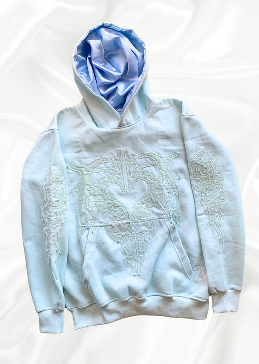 [Limited Edition] Archangel Collection: Light Blue Distressed Hoodie