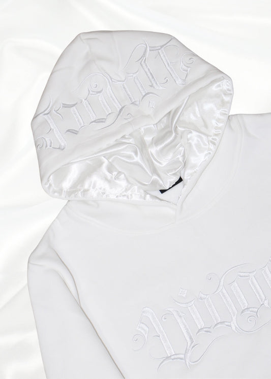 [NEW] Euphoric Collection: White Embroidered Hoodie