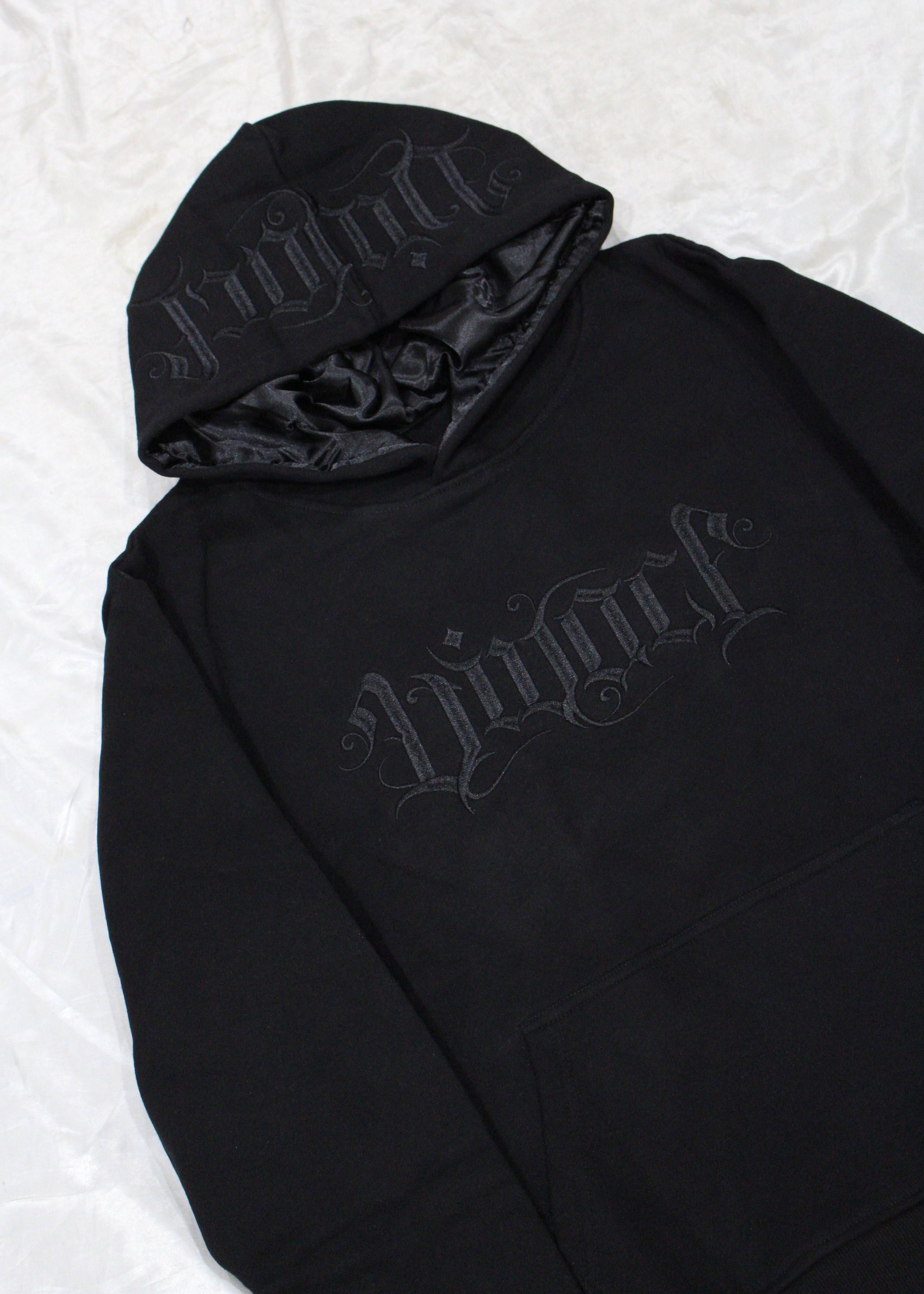 [NEW] Euphoric Collection: Black Embroidered Hoodie – VIVACI