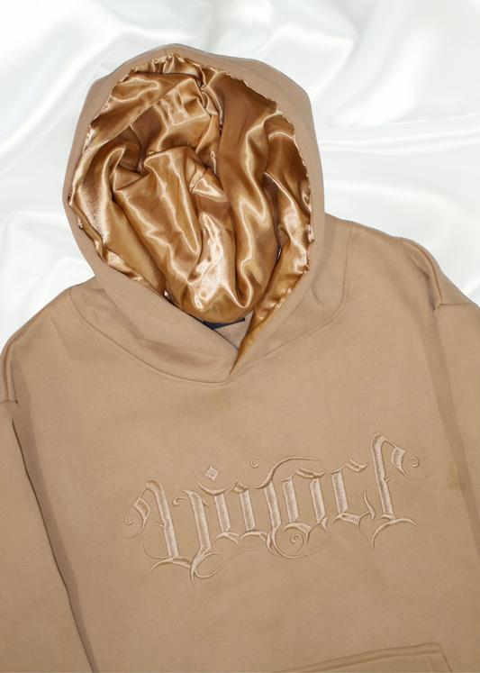 Euphoric Collection: Golden Brown Embroidered Hoodie