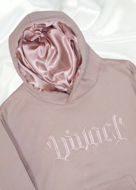 Euphoric Collection: Dusty Pink Embroidered Hoodie