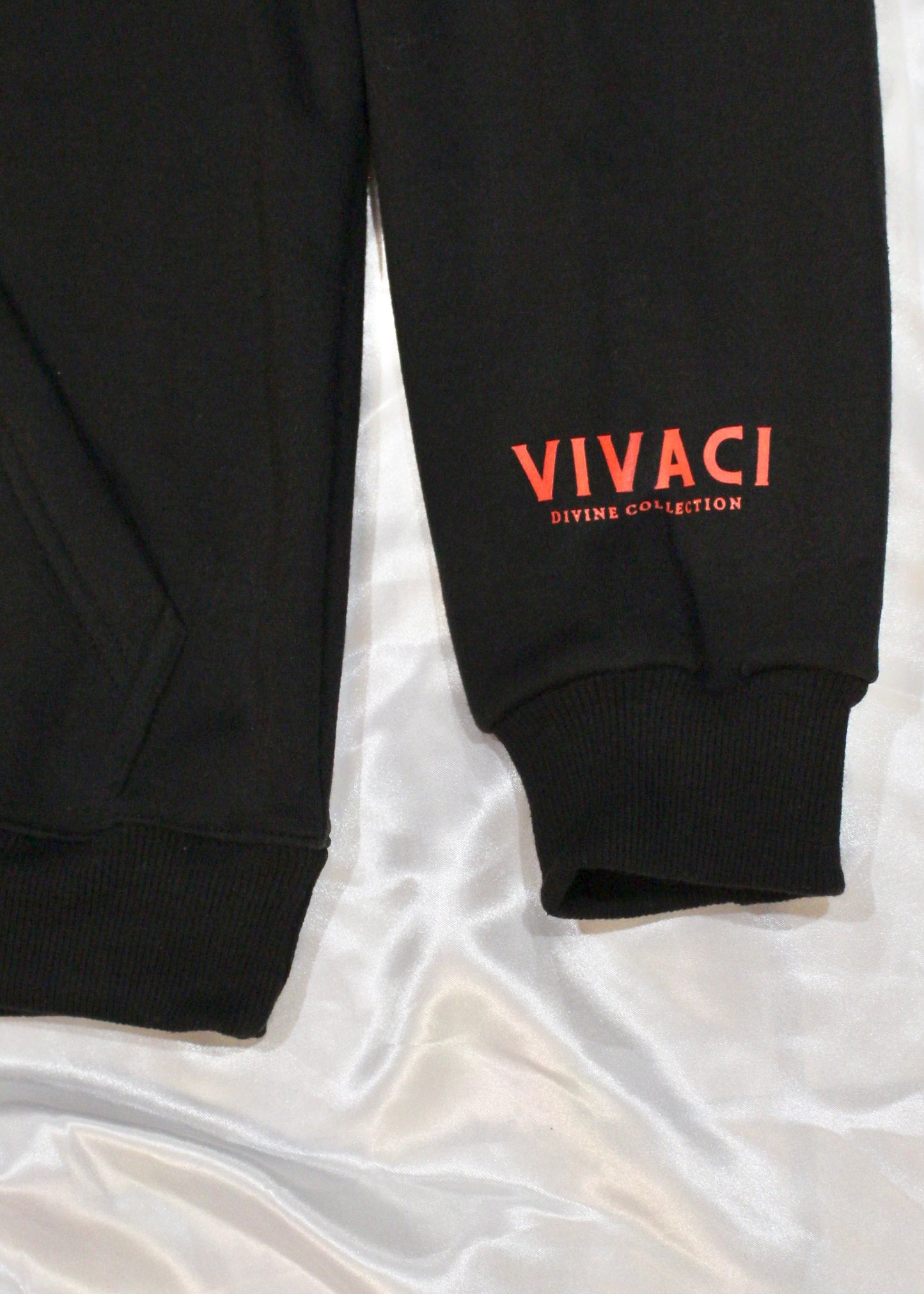 Orange/Black Split Color Zip Up Hoodie – VIVACI