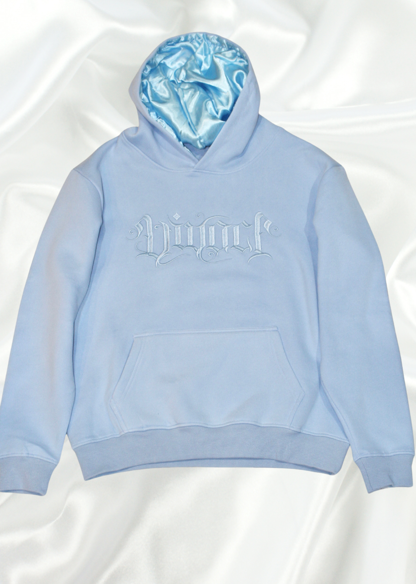 Euphoric Collection Light Blue Embroidered Hoodie VIVACI